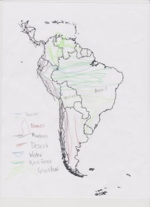 south america map
